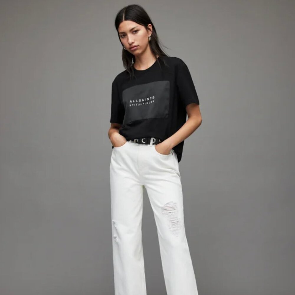 Allsaints Graphic Tee in Black
